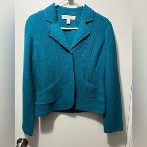 Vintage Chic Teal Blazer by Mainbocher